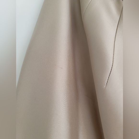 90% Silk Champagne Midi Skirt - Picture 5 of 9